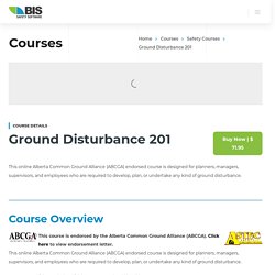 ABCGA Endorsed Ground Disturbance 201 Online Training Course