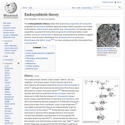 Endosymbiotic theory