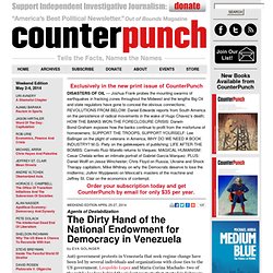 The Dirty Hand of the National Endowment for Democracy in Venezuela