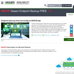 Veeam Endpoint Backup Free voor desktops en laptops