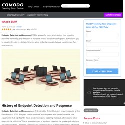 A Brief Definition of Endpoint Detection and Response