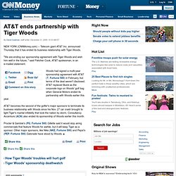 AT&T ends partnership with Tiger Woods - Dec. 31, 2009