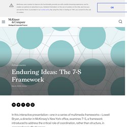 Enduring Ideas: The 7-S Framework