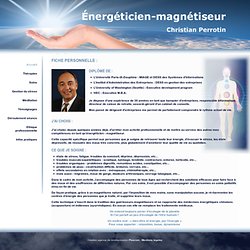 Accueil Energeticien Guerisseur Magnétiseur Paris