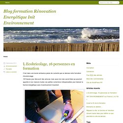 Blog eco construction Init Environnement