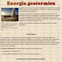 Energia geotermica presentazione - "risorsa"