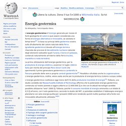 Definizione dell' energia geotermica - enciclopedia