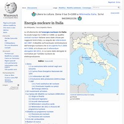 Energia nucleare in Italia