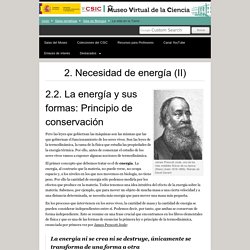 La energía y sus formas: Principio de conservación. Museo Virtual de la Ciencia del CSIC