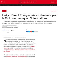 Linky : Direct Énergie mis en demeure par la Cnil pour manque d'informations