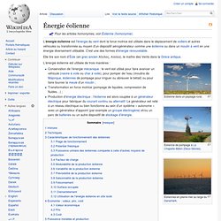 Énergie éolienne