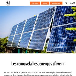 Énergies renouvelables, énergies d’avenir