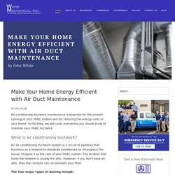Make Your Home Energy Efficient with Air Duct Maintenance