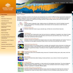 Energy - Geoscience Australia