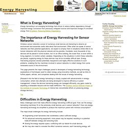 Energy Harvesting