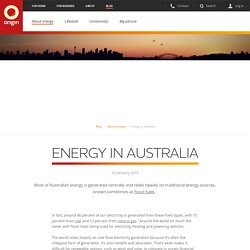 Energy in Australia - Origin Energy
