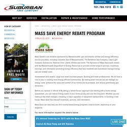 Mass Save Energy Rebate Program MA