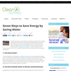 Seven Ways to Save Energy by Saving Water