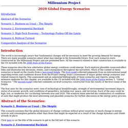 Energy Scenarios - Millenium Project