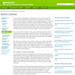 Department of Energy - Energy Storage