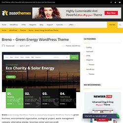 Breno Green Energy WordPress Theme is a beautifully WordPress Theme