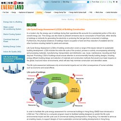 Energyland - Life Cycle Energy Assessment (LCEA) of Building Construction