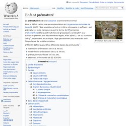 Enfant prématuré