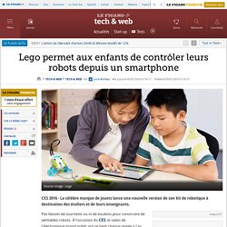 Lego permet aux enfants de contrôler leurs robots depuis un smartphone