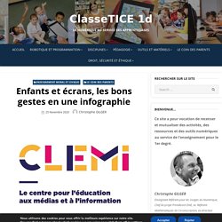 Enfants et écrans, les bons gestes en une infographie – ClasseTICE 1d