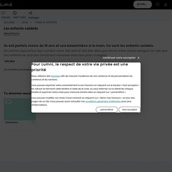 Les enfants soldats - Vidéo Actualité