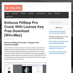 Enfocus PitStop Pro 2020 Crack With License Key Free Download