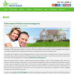 Enforcement of Illinois Reverse Mortgage Act - Z Reverse Mortgage