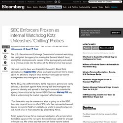 SEC Enforcers Frozen As Watchdog Turns Pitbull
