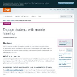 Engage students with mobile learning