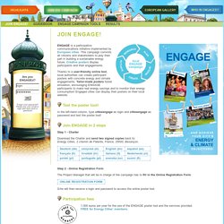 ENGAGE YOUR CITY! - JOIN ENGAGE!