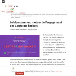 Le bien commun, moteur de l’engagement des Corporate hackers
