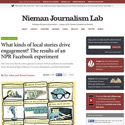 What kinds of local stories drive engagement? The results of an NPR Facebook experiment