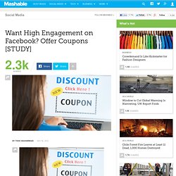 Want High Engagement on Facebook? Offer Coupons [STUDY]