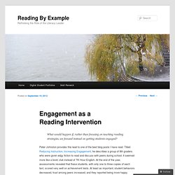 Engagement as a Reading Intervention