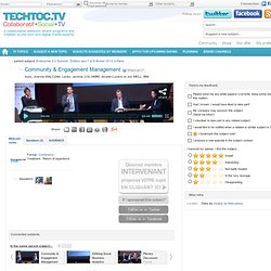 Community & Engagement Management - techtoc.tv, web-tv communautaire rich media – video