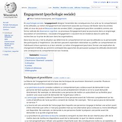 Engagement (psychologie sociale)