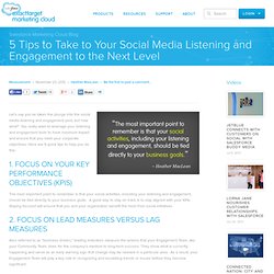 5 Tips to Take to Your Social Media Listening and Engagement to the Next Level
