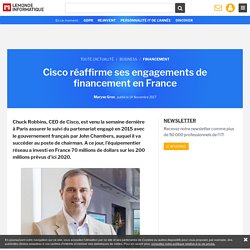 Cisco réaffirme ses engagements de financement en France