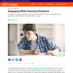 Engaging With Contrary Evidence