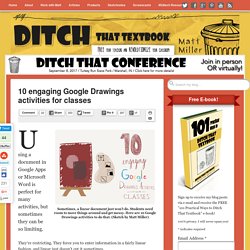 10 engaging Google Drawings activities for classes