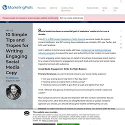 Engaging Social Media Posts: 10 Tips for Writing Copy