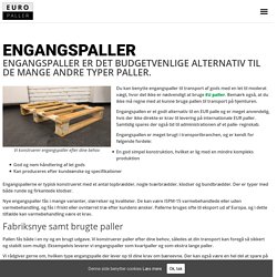 Engangspaller er et godt alternativ til andre slags paller