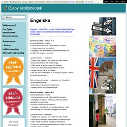 Öjaby skolbibliotek - Engelska