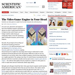 The Video Game Engine in Your Head