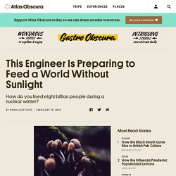 This Engineer Is Preparing to Feed a World Without Sunlight